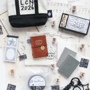 LCN – Lin Chia Ning – BROWN – 2026 Mini Tote Stationery Set