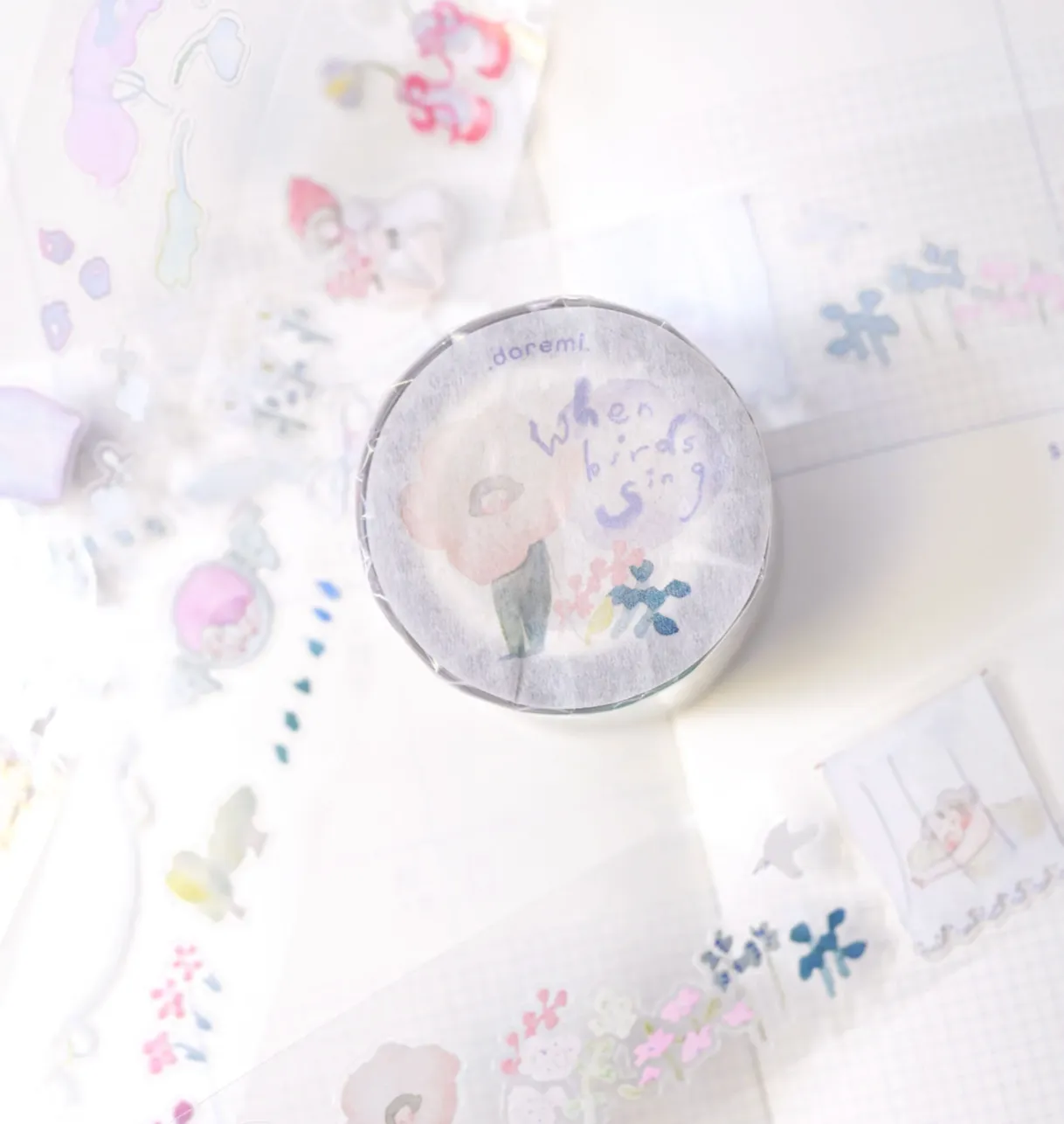 DODOLULU - When Birds Sing - Pre-cut Clear Sticker Roll