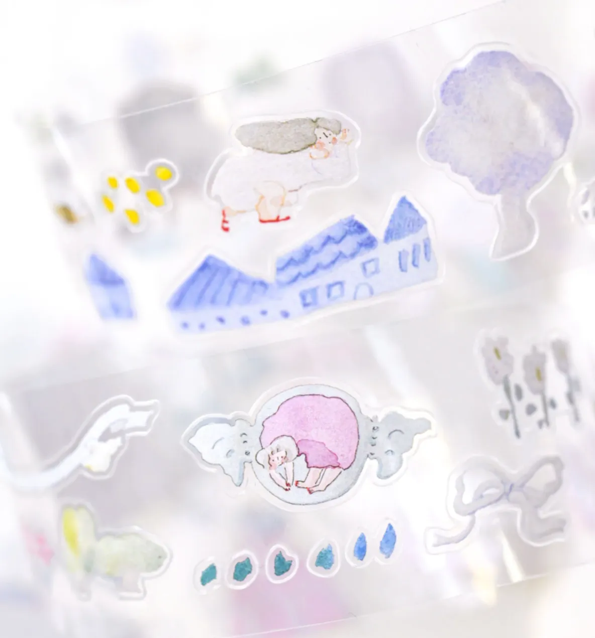 DODOLULU - When Birds Sing - Pre-cut Clear Sticker Roll