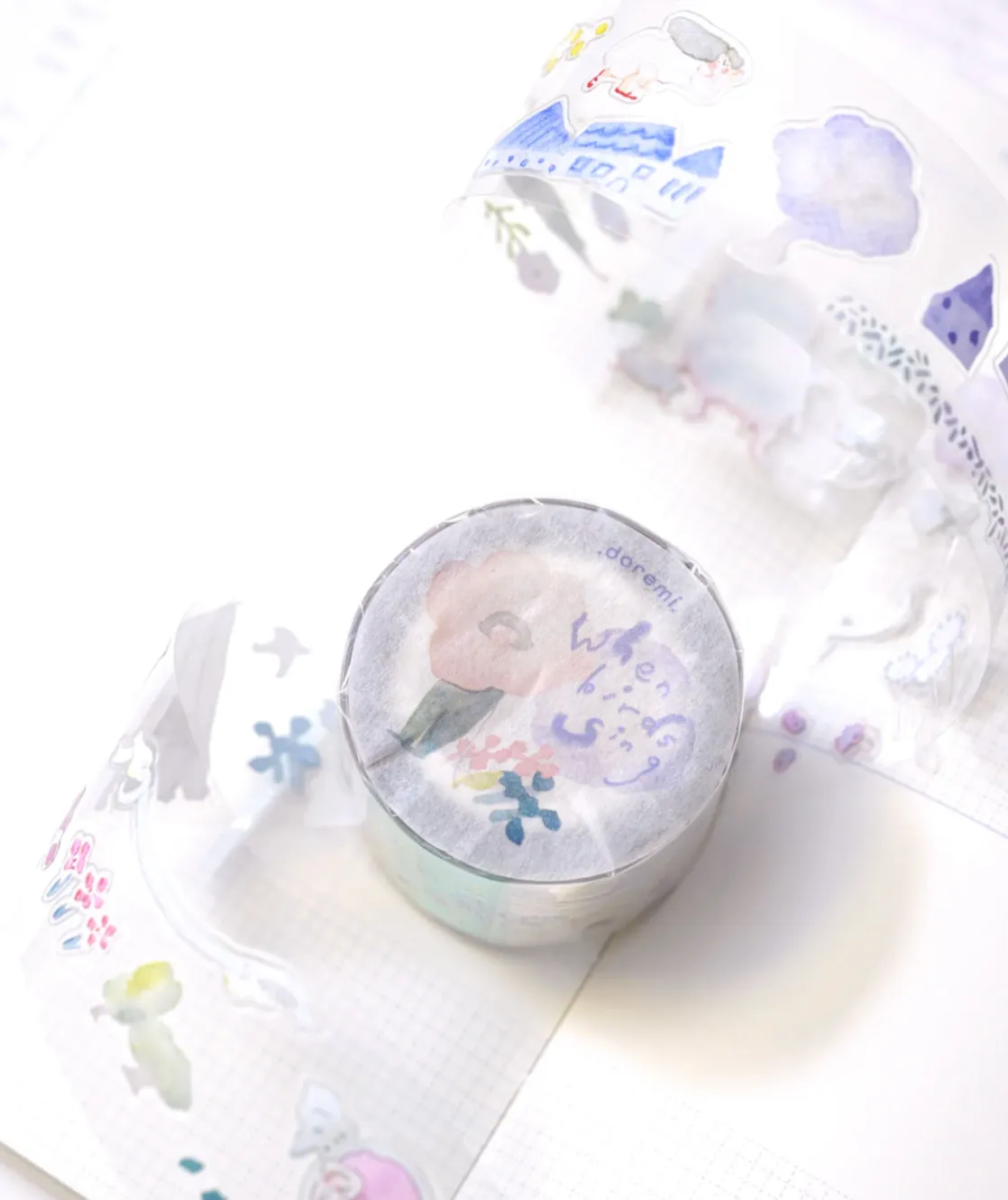 DODOLULU - When Birds Sing - Pre-cut Clear Sticker Roll