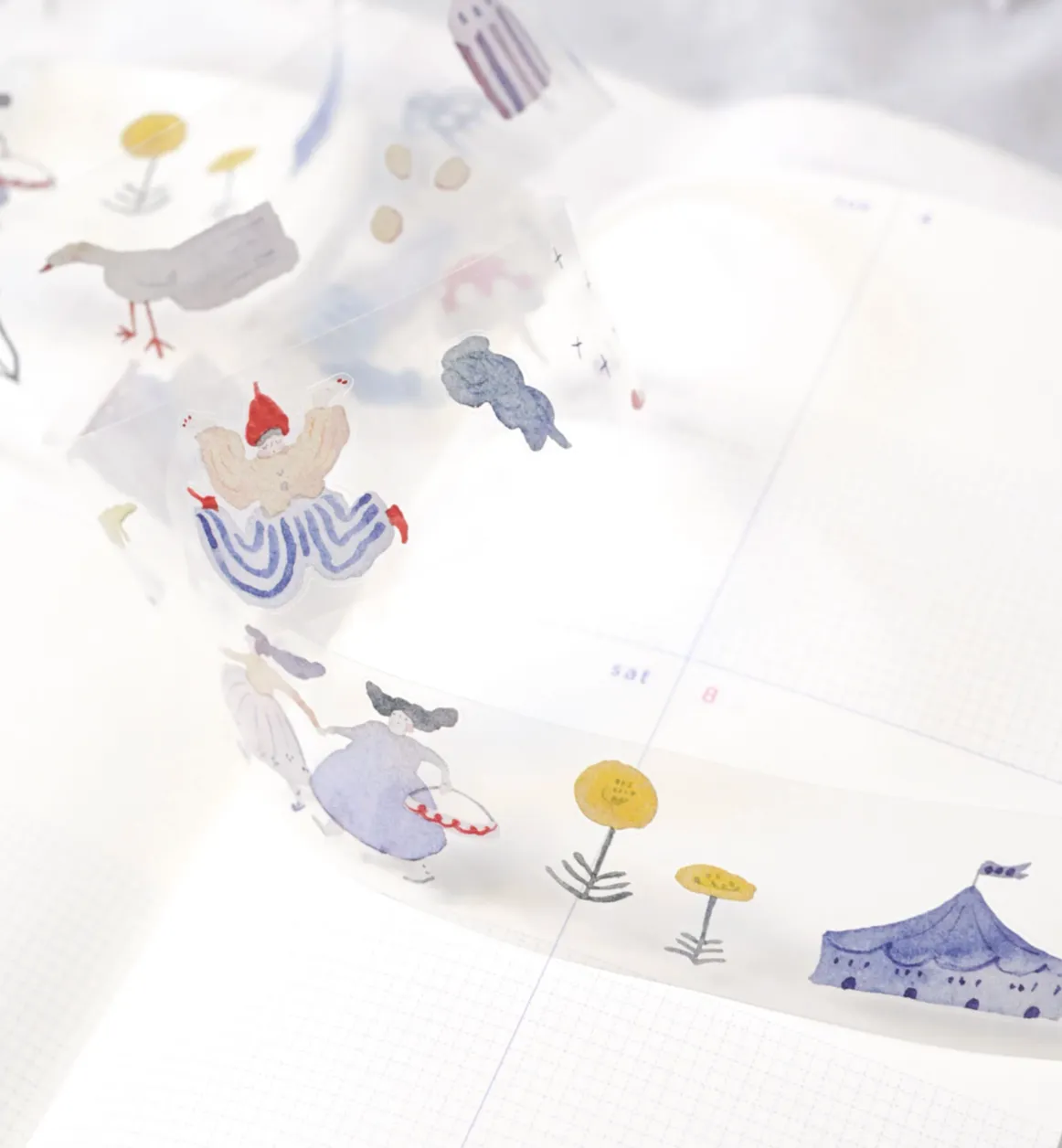 DODOLULU - Miles Away - Pre-cut Clear Sticker Roll