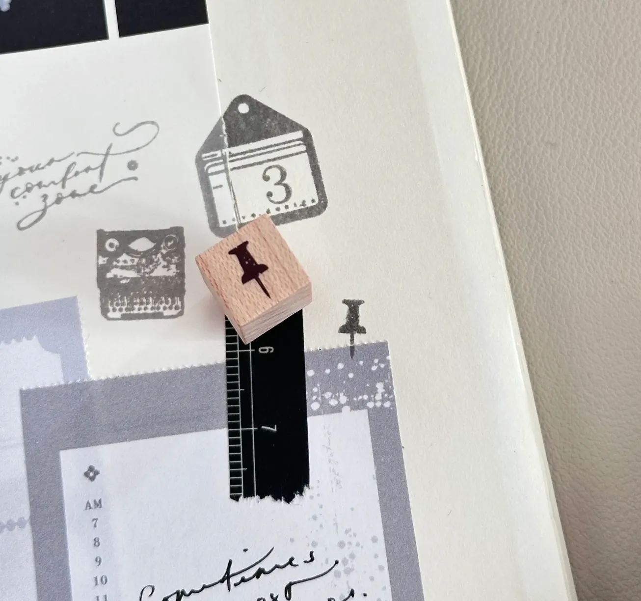 NOVE - Push Pin - Analog Mini Stamp