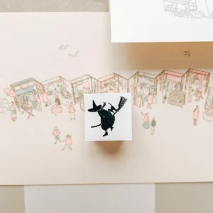 Kurashi no Gakkou – Witch and Cat – Stamp