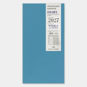 2027 – TRC Traveler’s Notebook – Weekly + Memo Diary – Regular Size