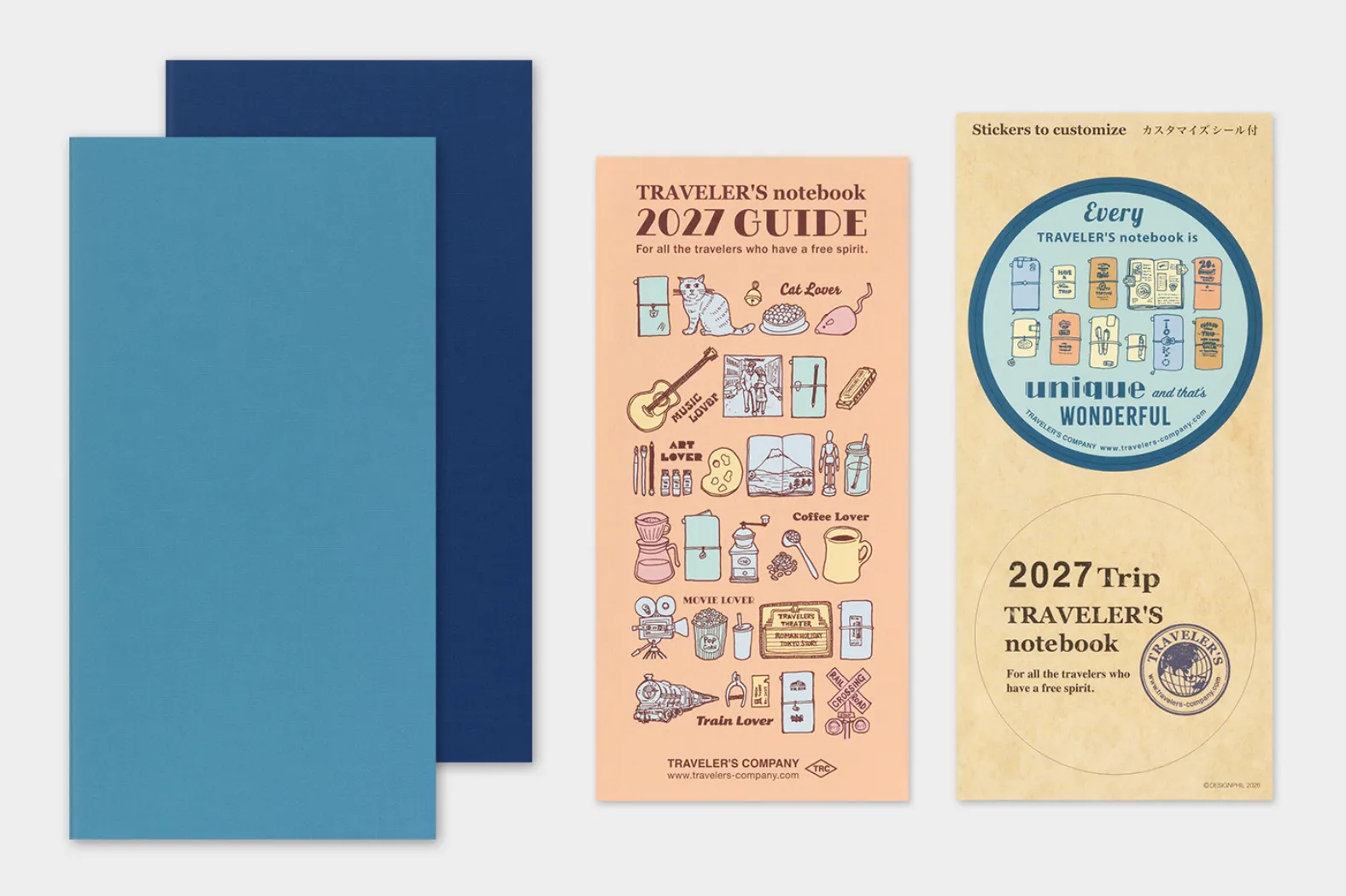 2027 - TRC Traveler's Notebook - Weekly + Memo Diary - Regular Size