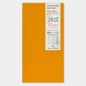 2027 – TRC Traveler’s Notebook – Weekly Vertical Diary – Regular Size