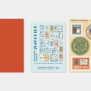 2027 - TRC Traveler's Notebook - Monthly Diary - Passport Size