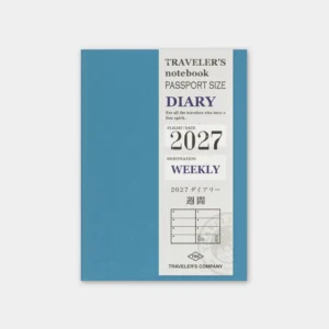 2027 – TRC Traveler’s Notebook – Weekly Diary – Passport Size