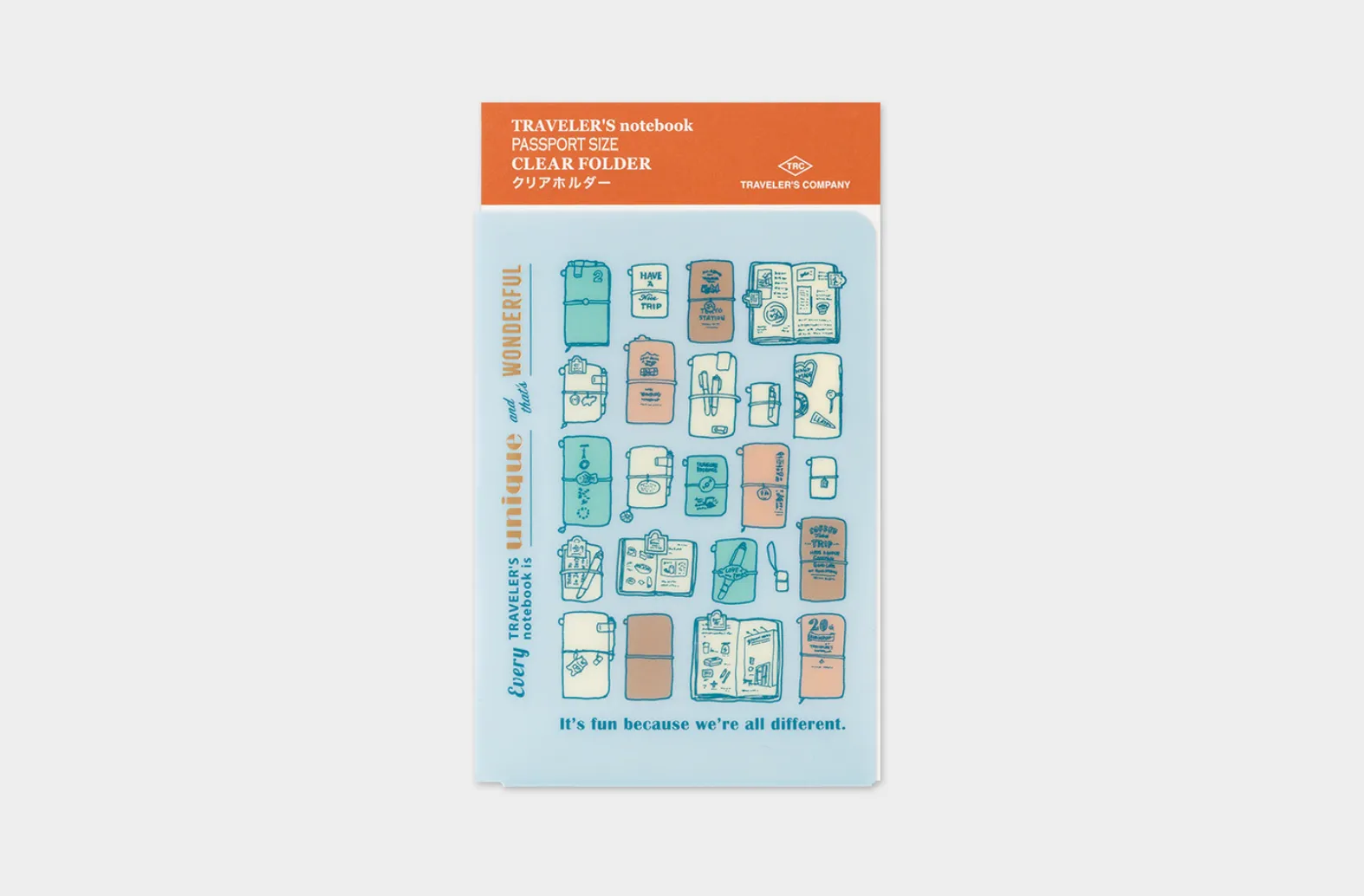 2027 - TRC Traveler's Notebook - Clear Folder - Passport Size
