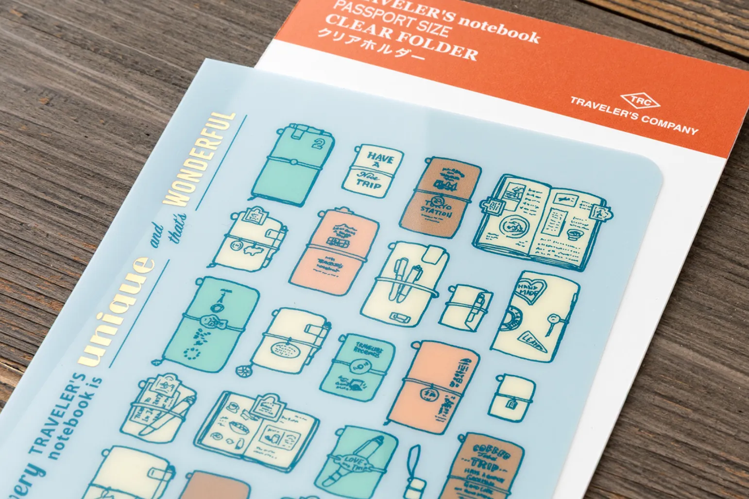 2027 - TRC Traveler's Notebook - Clear Folder - Passport Size