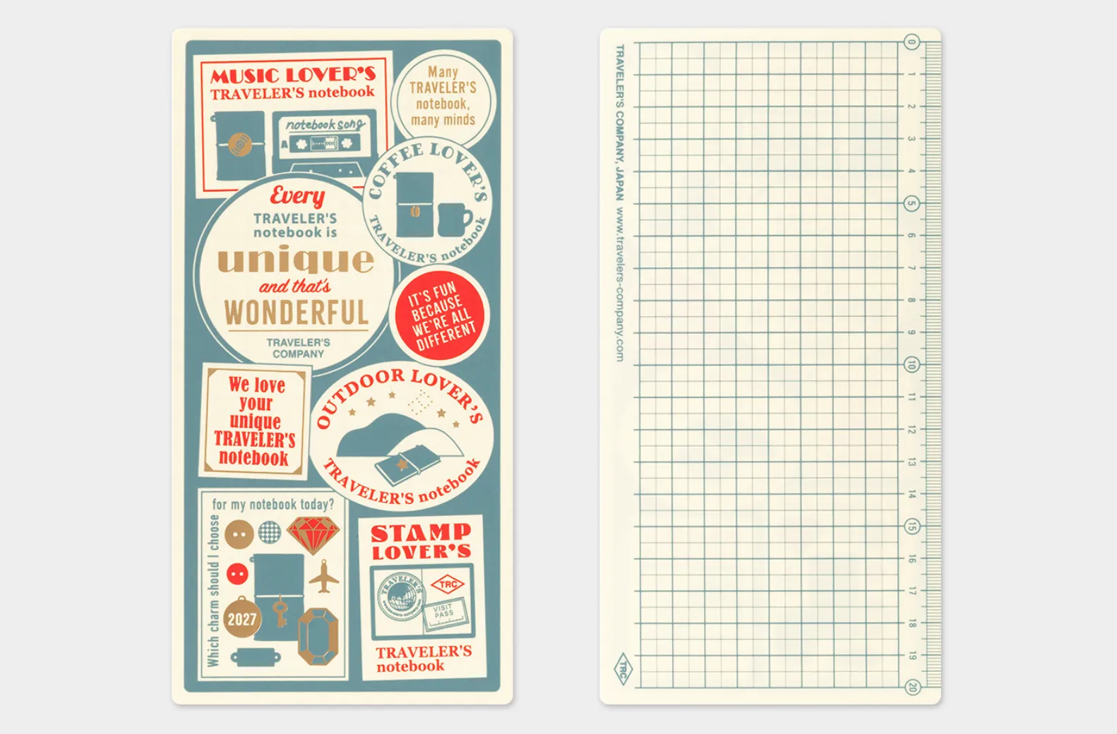 2027 - TRC Traveler's Notebook - Underlay - Regular Size