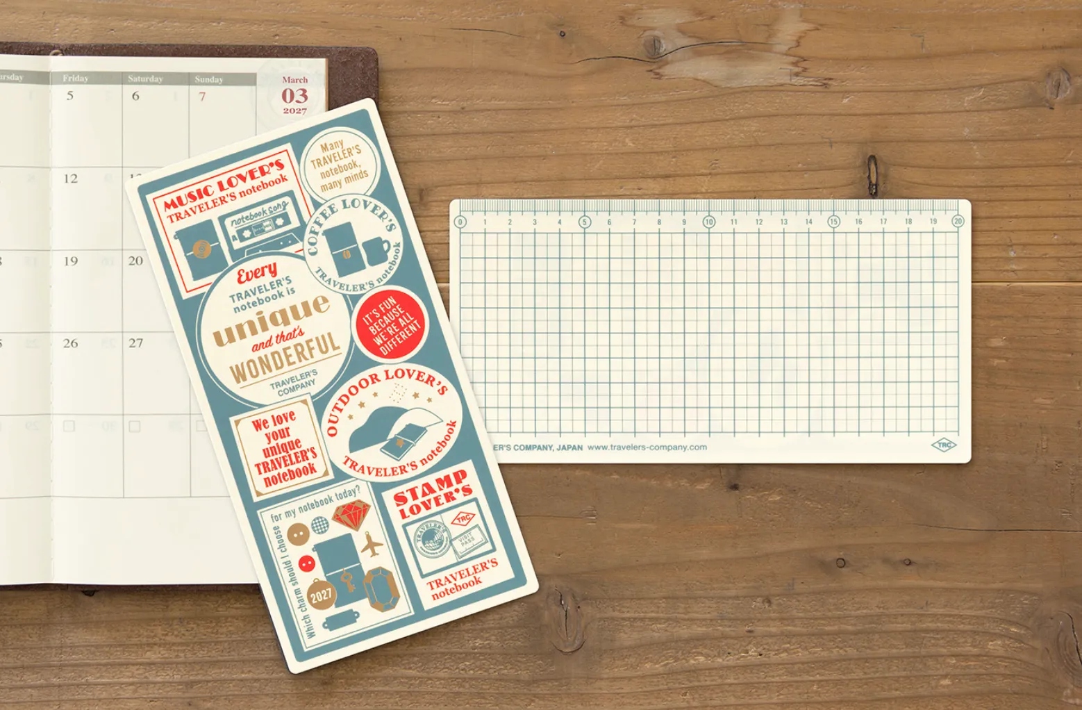 2027 - TRC Traveler's Notebook - Underlay - Regular Size