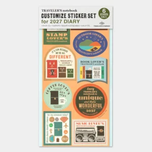 2027 – TRC Traveler’s Notebook – Customized Sticker Set
