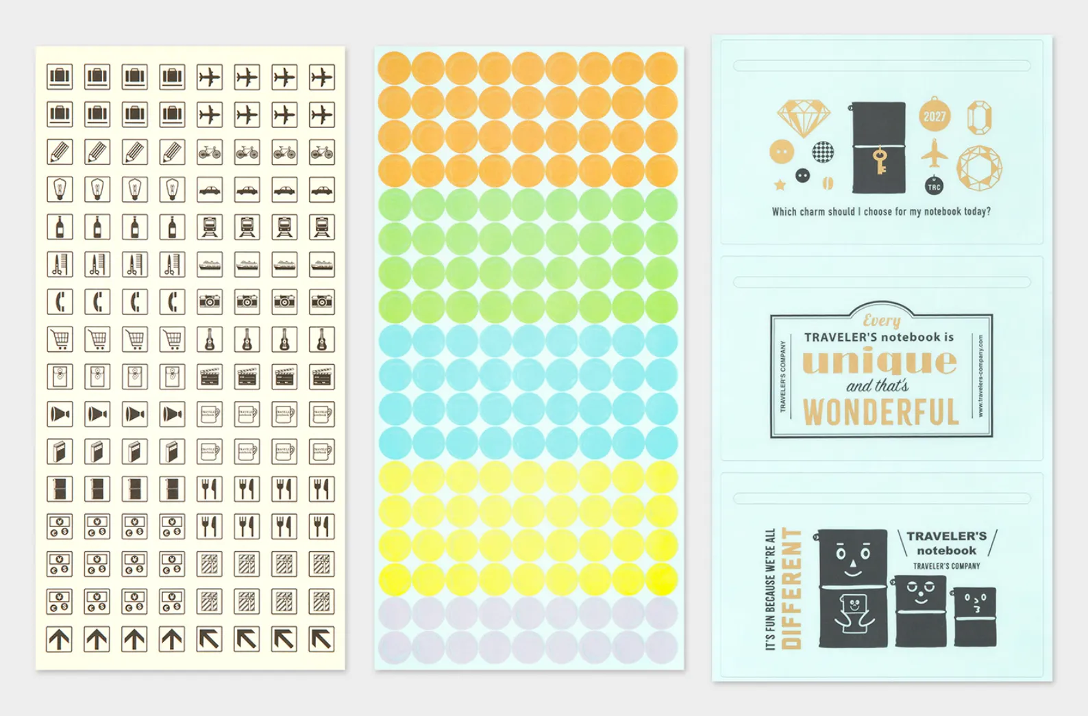 2027 - TRC Traveler's Notebook - Customized Sticker Set