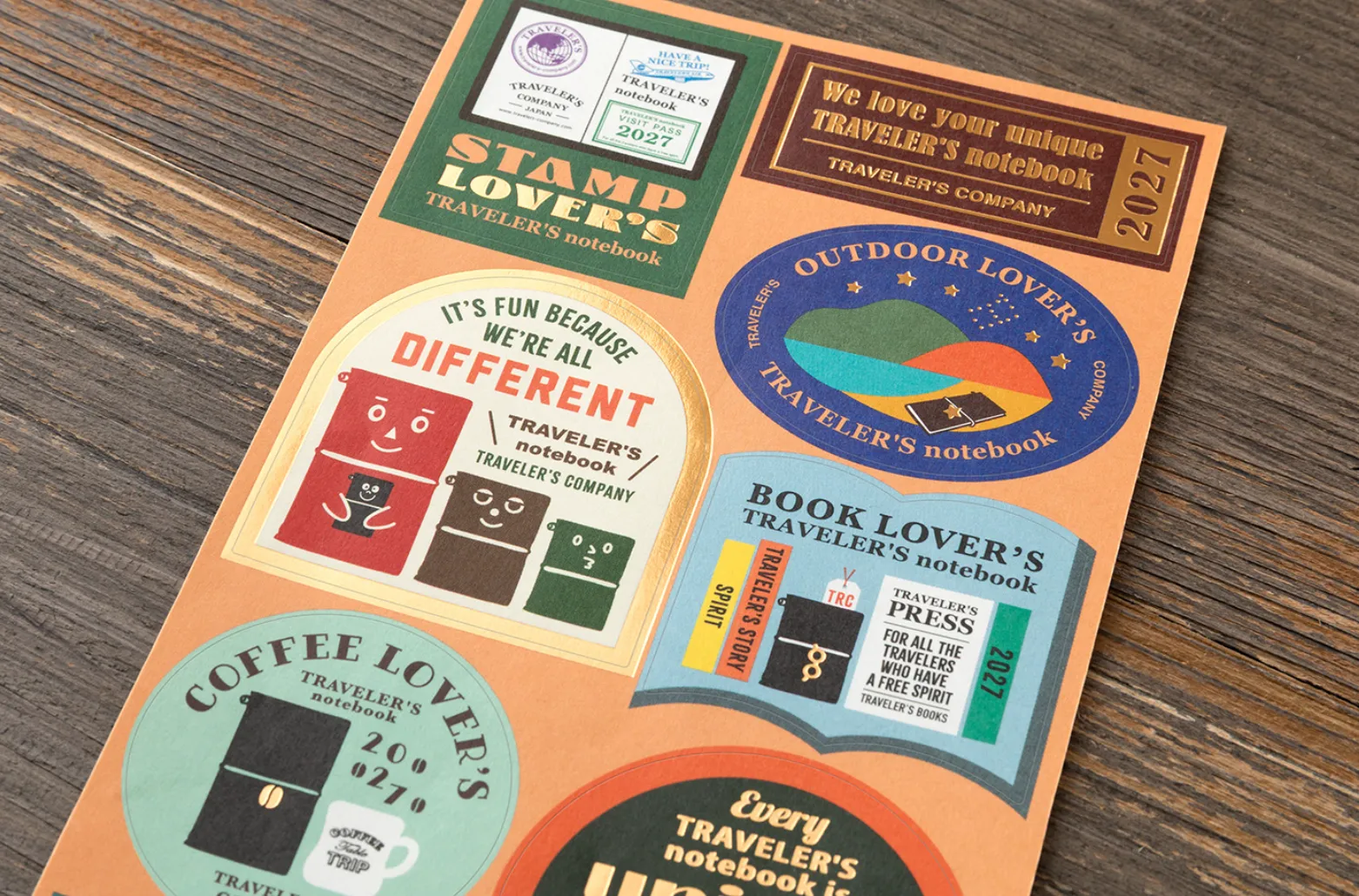 2027 - TRC Traveler's Notebook - Customized Sticker Set
