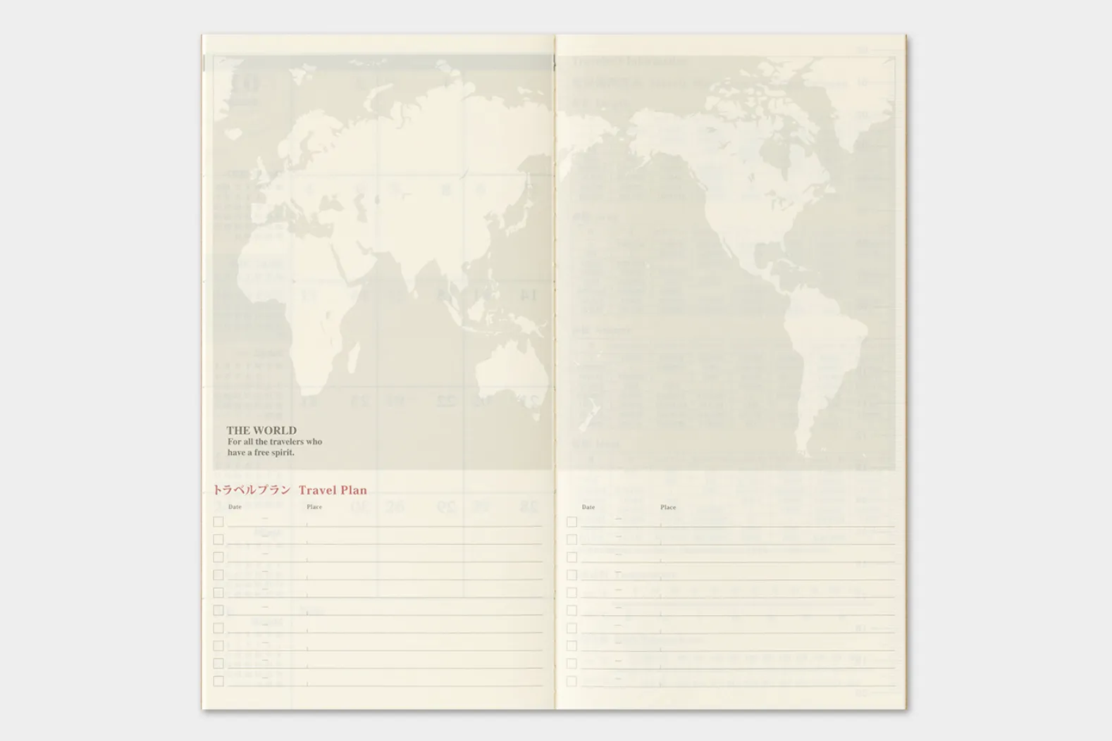 2027 - TRC Traveler's Notebook - Monthly Diary - Regular Size