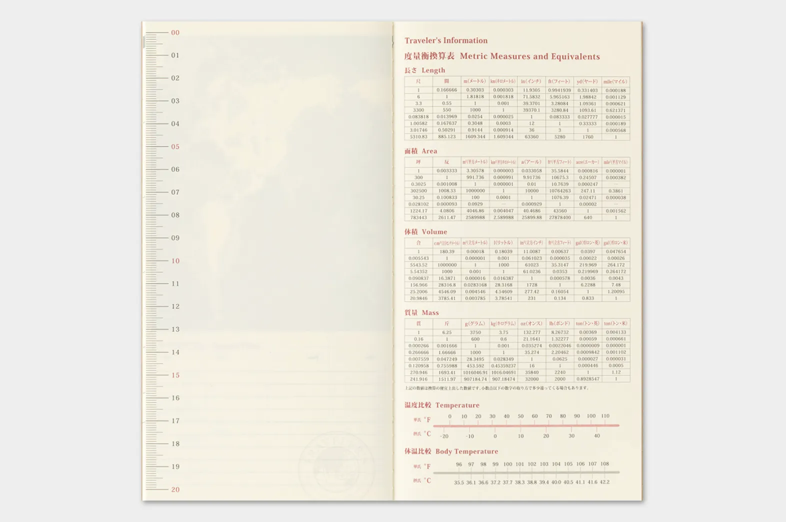 2027 - TRC Traveler's Notebook - Monthly Diary - Regular Size
