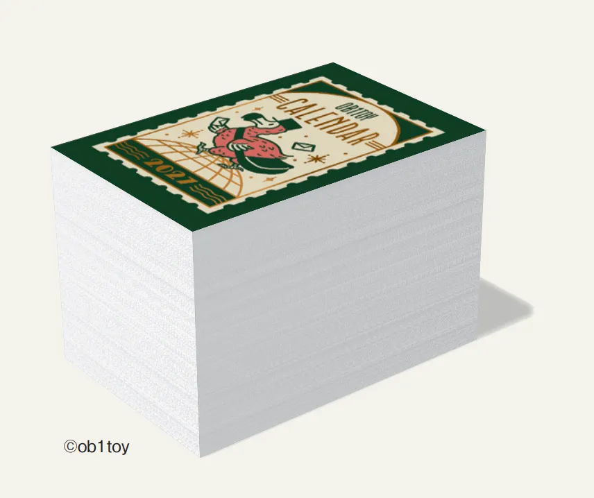 2027 - Ob1toy - Mini Daily Calendar