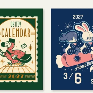 2027 - Ob1toy - Mini Daily Calendar