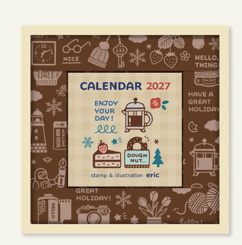 2027 - Eric Small Things Color - Mini Daily Calendar
