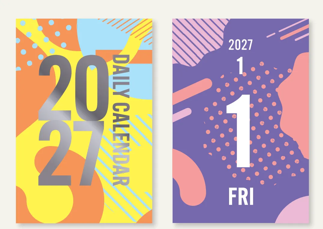 2027 - GRAPHIC - Mini Daily Calendar