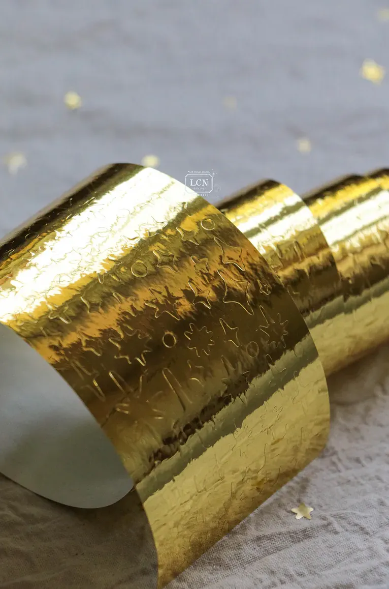 LCN - Lin Chia Ning - Star Glossy Gold - Kiss-cut PET Tape