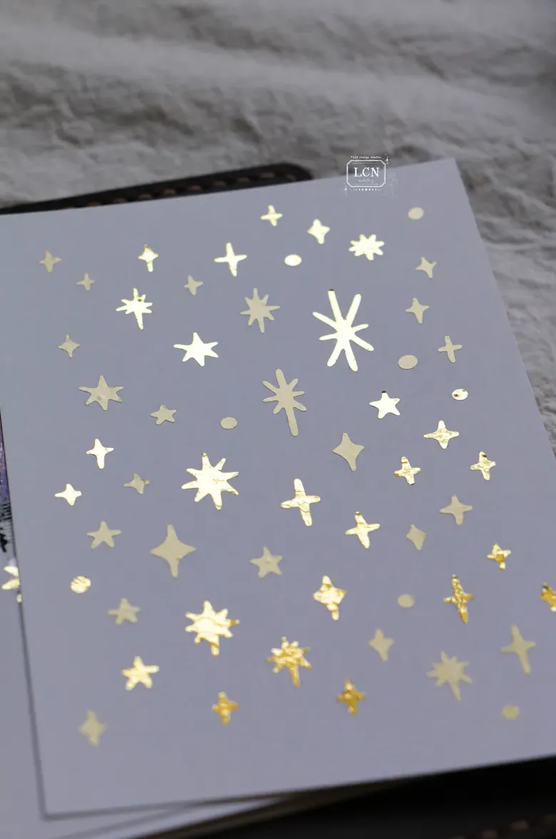 LCN - Lin Chia Ning - Star Glossy Gold - Kiss-cut PET Tape