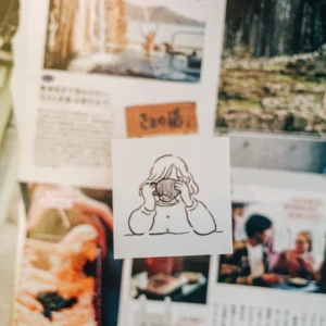 Ranmyu – Girl Taking a Big Gulp – Stamp