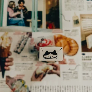 Ranmyu – Cat Thinking – Stamp