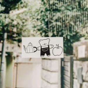 Ranmyu – Bear and Apple Tea – Stamp