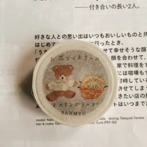 Ranmyu – Flower and Bear – Masking Tape